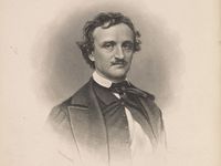 Portrait of Edgar Allan Poe by Frederick T. Stuart, c. about 1845